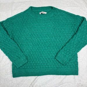 LOFT Turquoise Knit Pullover NWOT